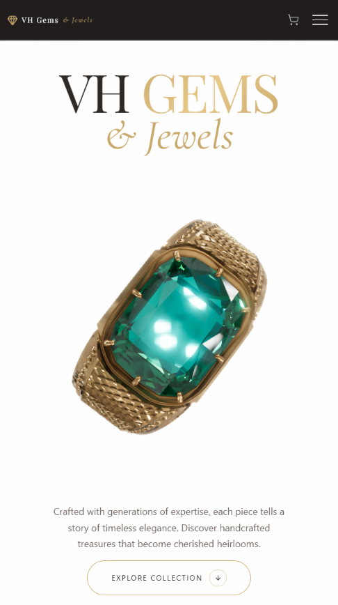 VH Gems Mobile View